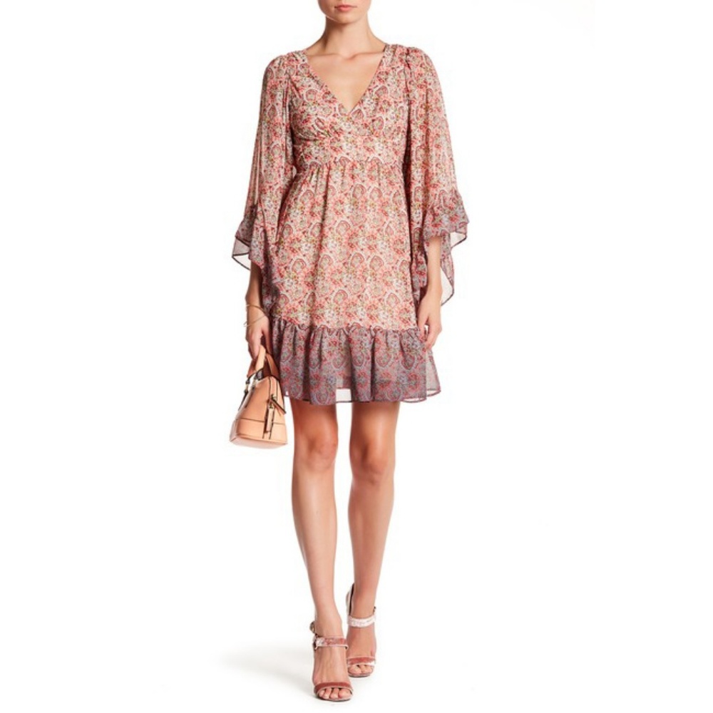 NWT Betsey Johnson Bell Sleeve Babydoll Dress